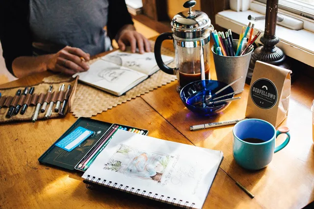 people, man, drawing, artist, notebook, pens, paint, coffee, drink, relax, wooden, drawing, drawing, drawing, drawing, drawing, artist, artist, artist, artist, coffee. Creative strategy reviews