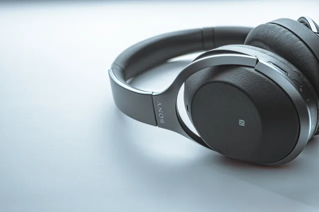 headphones, sony, music, headset, listening device, listen, audio, earphones, technology, electronics, product photography, headset, product photography, product photography, product photography, product photography, product photography. Using brand assets without overwhelming the product message